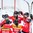 Team Switzerland cheers during the 2017 Women's Final Olympic Group C Qualification Game between Switzerland and Norway photographed Saturday, 11th February, 2017 in Arosa, Switzerland. Photo: PPR / Manuel Lopez